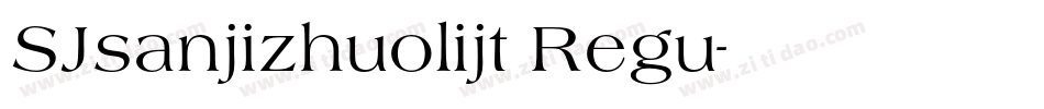 SJsanjizhuolijt Regu字体转换